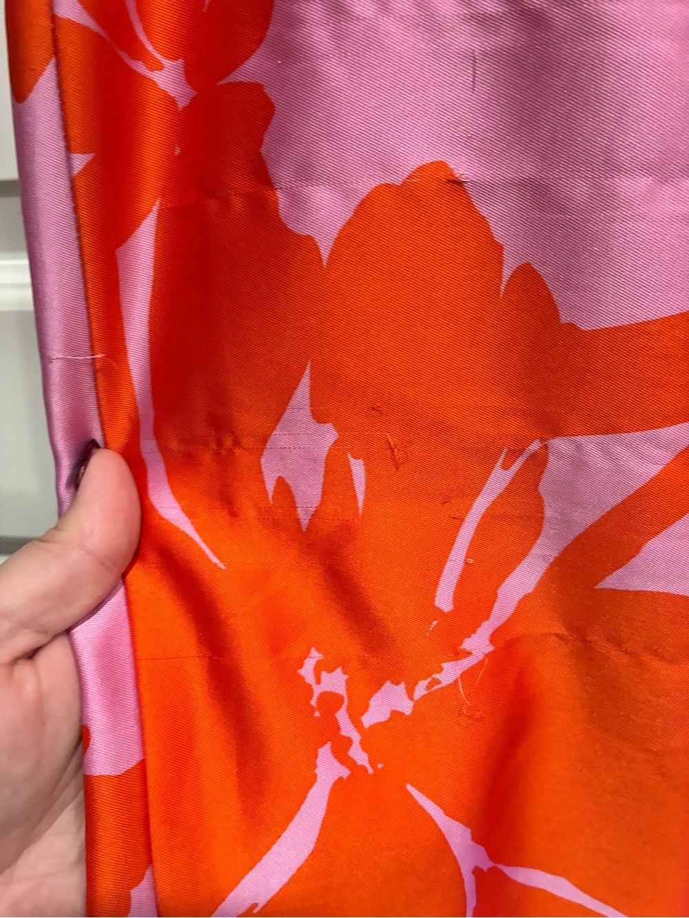 ANTONIO MELANI Pink and Orange Floral Wrap Sarong - Picture 4 of 5
